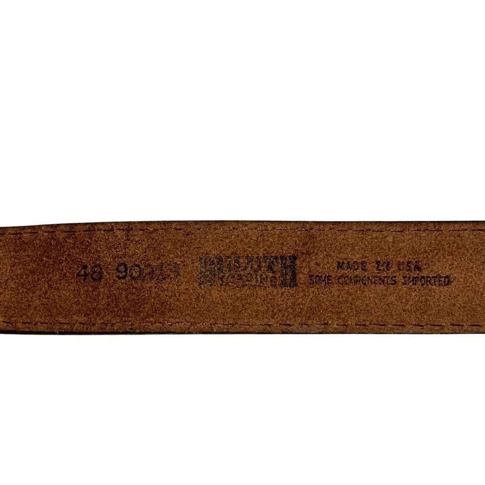 Duluth Trading Co Ranger Work Belt Mens 90013 Brown Leather Size 48
